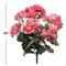 2-Pack 18" Real Touch Pink Geranium Bushes – UV-Resistant Faux Flowers with 7 Fronds – Lifelike Indoor/Outdoor Decor